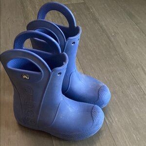 Crocs Kids Blue Rain Boots sz13C